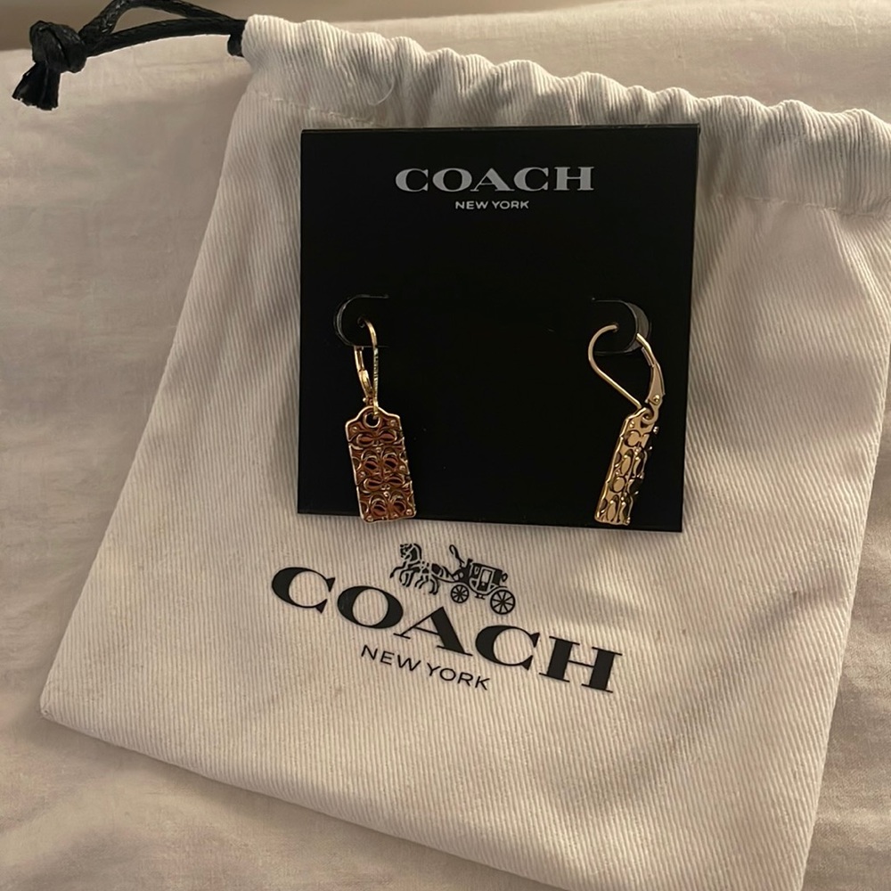 Coach earrings brand new